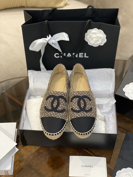 Chanel Lingge Espadrilles silk sheepskin lining