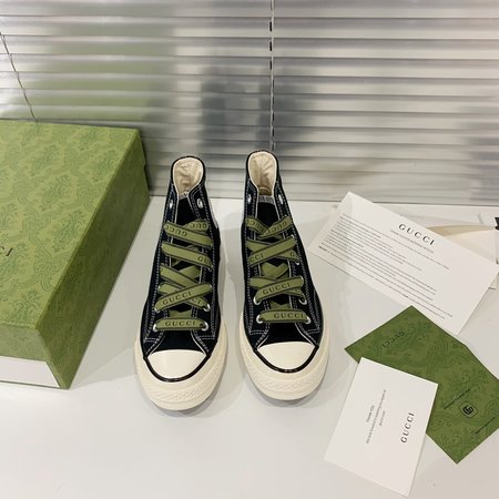 Gucci Converse joint model with 2 pairs of shoelaces