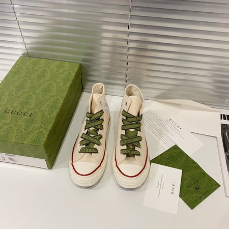 Gucci Converse joint model with 2 pairs of shoelaces