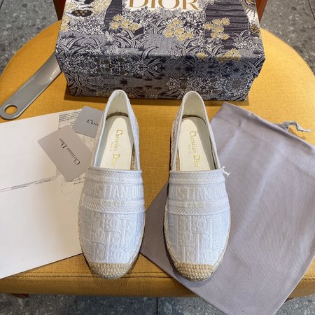 Dior OBLIQUE Embroidered Espadrilles