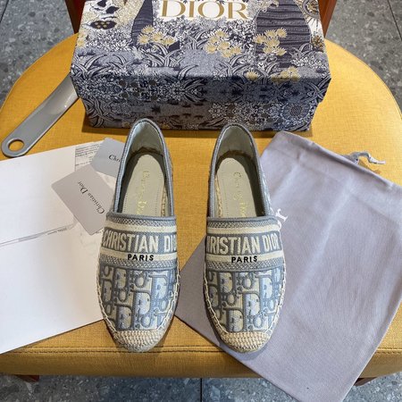 Dior OBLIQUE Embroidered Espadrilles