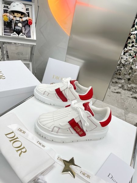 Dior Shell toe white shoes