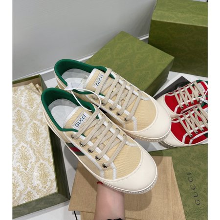 Gucci Color canvas fabric casual shoes