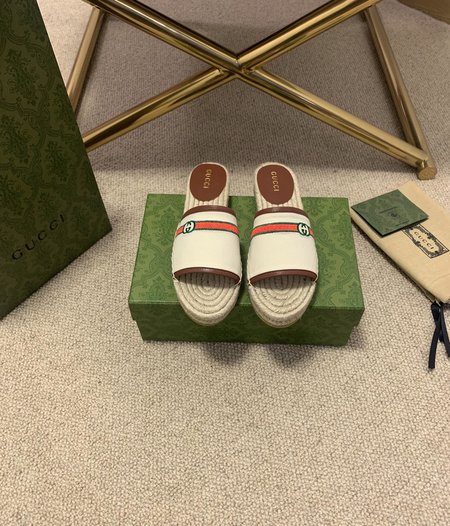 Gucci Classic GG canvas Espadrilles slippers