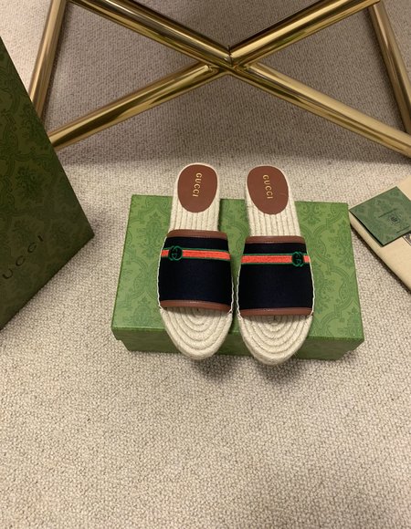 Gucci Classic GG canvas Espadrilles slippers