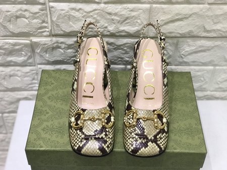 Gucci Horsebit snakeskin women s heel height: 7.5cm