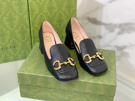 Gucci Horsebit sheepskin women s heel height: 5cm