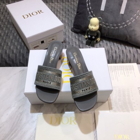 Dior Dway flat sandals/block heel slingback slippers