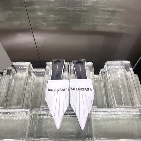 Balenciaga Fringed Pointed Slippers