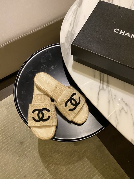 Chanel Drill nail slippers Espardrilles