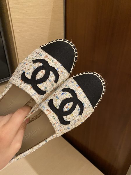 Chanel Espadrilles silk sheepskin lining