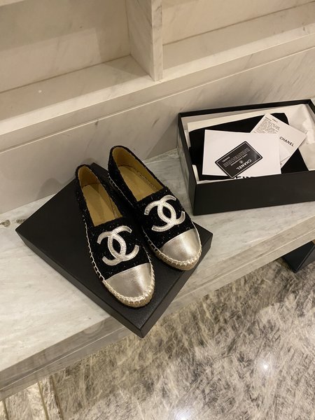 Chanel Espadrilles silk sheepskin lining