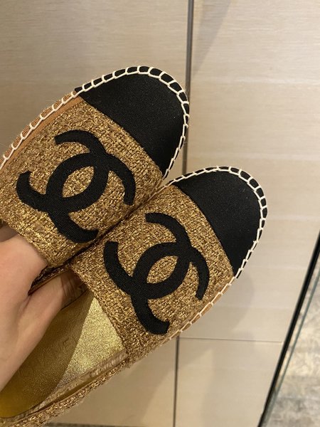 Chanel Espadrilles silk sheepskin lining