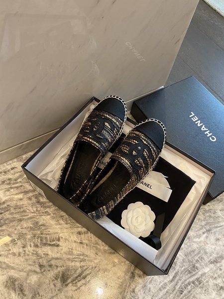 Chanel Espadrilles silk sheepskin lining