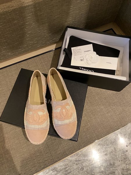 Chanel Espadrilles silk sheepskin lining