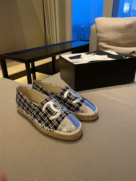 Chanel Espadrilles silk sheepskin lining