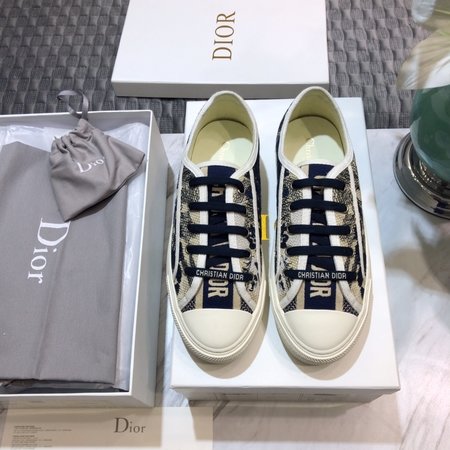 Dior Imported lambskin woven fabric casual shoes