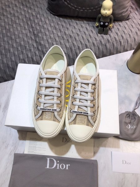 Dior Imported lambskin woven fabric casual shoes