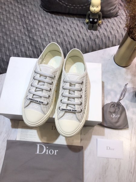 Dior Imported lambskin woven fabric casual shoes