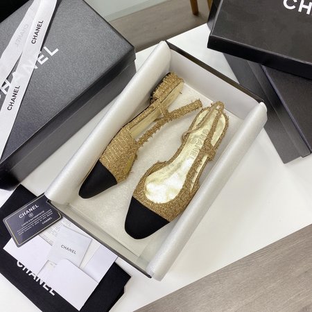 Chanel Classic sandals sheepskin lining silk sheepskin