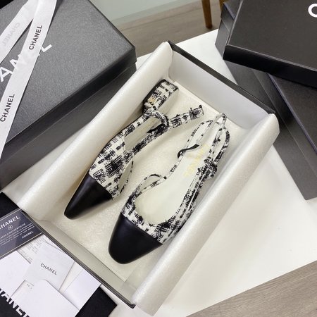 Chanel Classic sandals sheepskin lining silk sheepskin