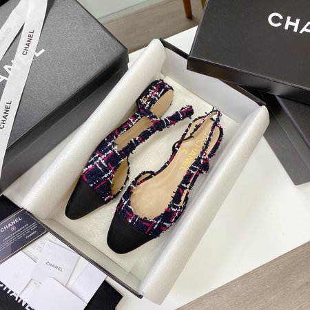 Chanel Classic sandals sheepskin lining silk sheepskin