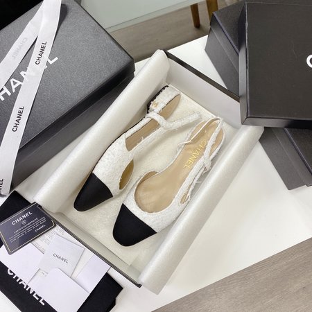 Chanel Classic sandals sheepskin lining silk sheepskin