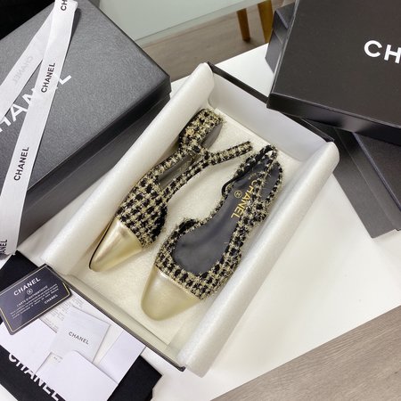 Chanel Classic sandals sheepskin lining silk sheepskin