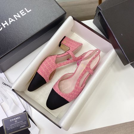 Chanel sheepskin sandals