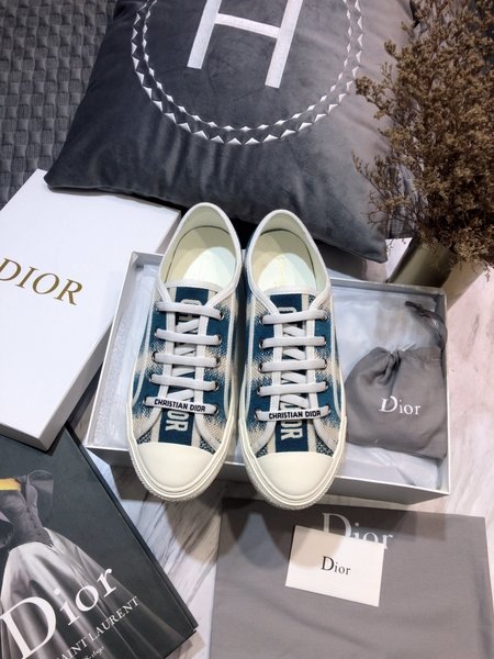 Dior Imported lambskin woven fabric casual shoes