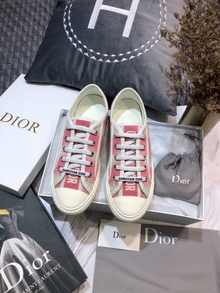 Dior Imported lambskin woven fabric casual shoes