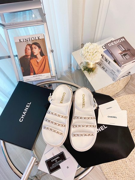 Chanel Sandals CC Logo