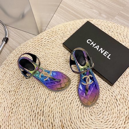 Chanel CC Flip Flops