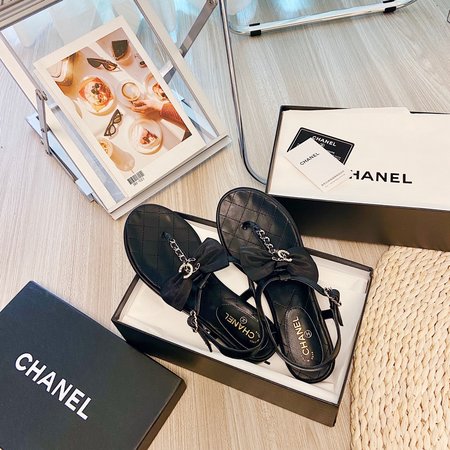 Chanel CC Flip Flops