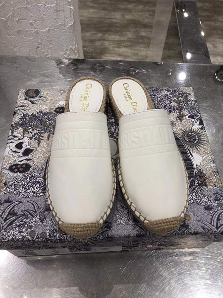 Dior GRANVILLE embossed cowhide Espadrilles