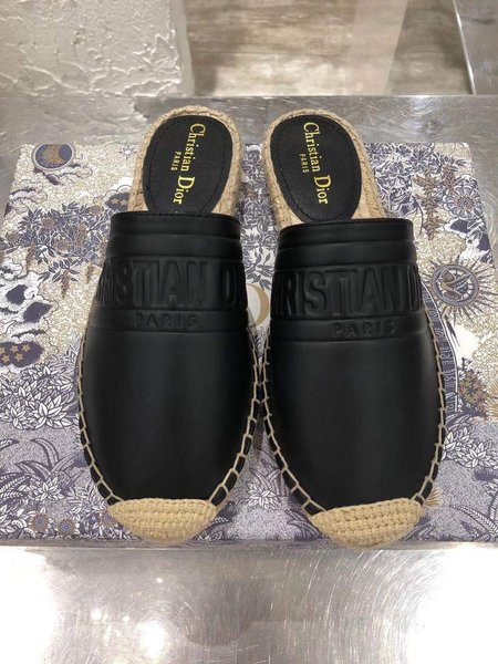 Dior GRANVILLE embossed cowhide Espadrilles