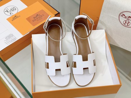 Hermes Santorini Sandals Epsom Leather