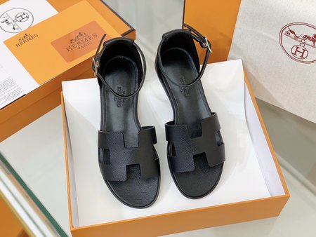Hermes Santorini Sandals Epsom Leather