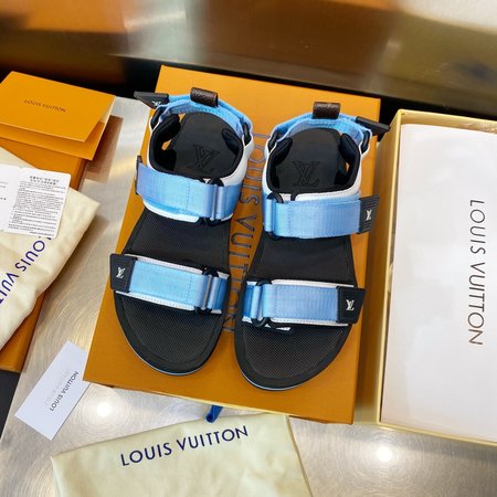 Louis Vuitton Arcade flat sandals with Velcro LV letters