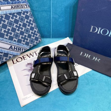 Dior Hemp rope platform sandals