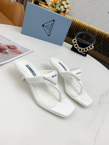 Prada Kitten Heels Flip Flops