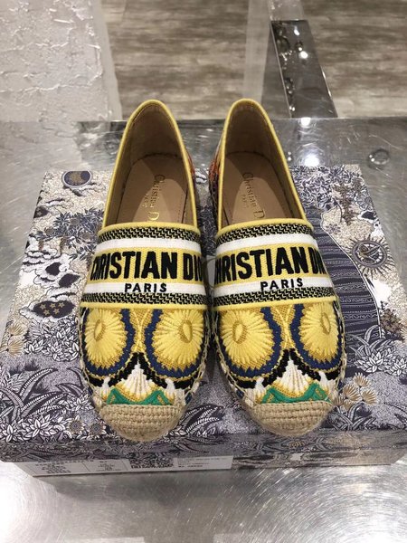 Dior Patterned jacquard embroidery Espadrilles