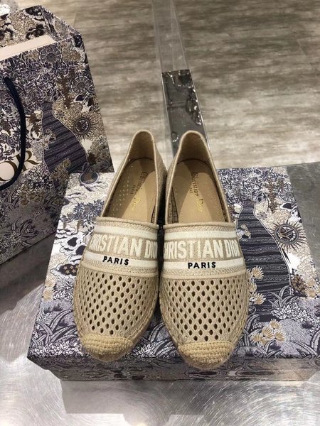 Dior Patterned jacquard embroidery Espadrilles