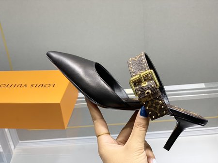 Louis Vuitton High-heel rivet slippers