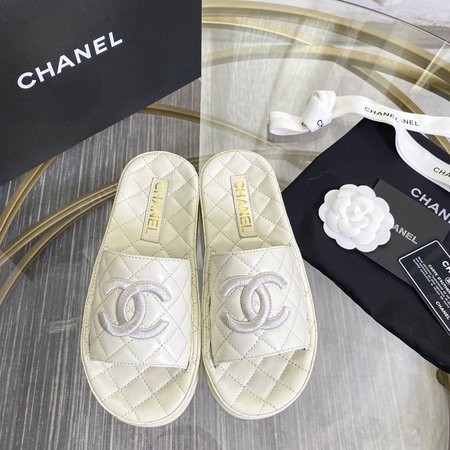 Chanel Slippers soft sheepskin