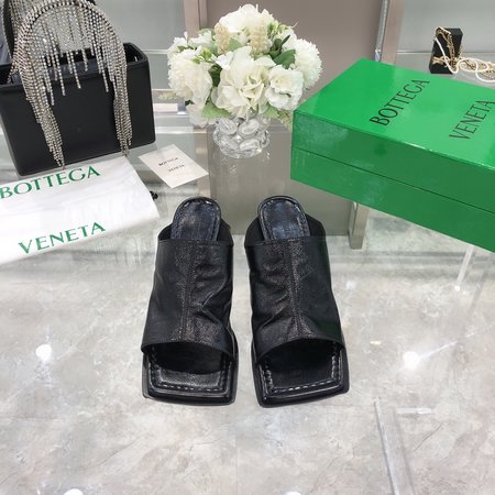 Bottega Veneta Leather high-heel square slippers