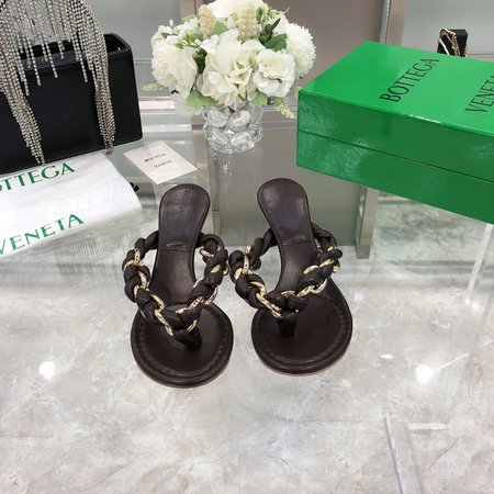 Bottega Veneta Chain high heel slippers