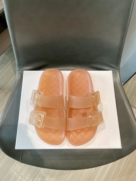 Balenciaga Transparent candy color slippers transparent TPU material