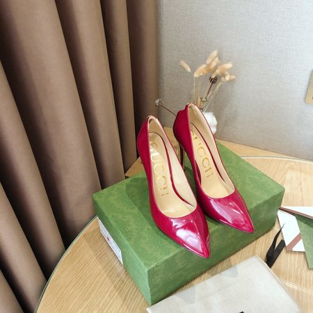 Gucci Leather pointed high heel women s shoes