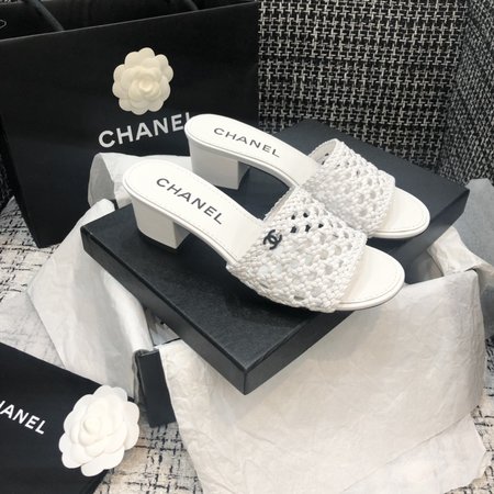 Chanel Slippers woven upper